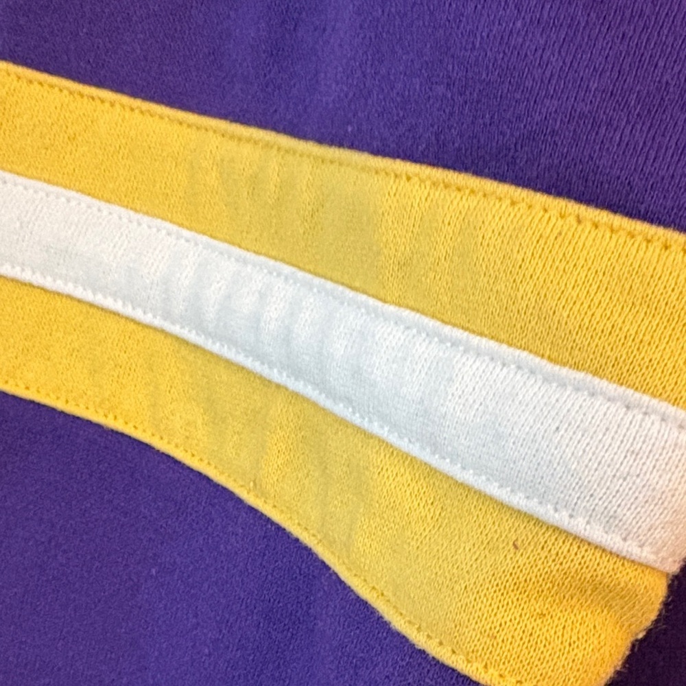 Fanatics Women’s Purple and Gold Lace-Up Minnesota Vikings Sweatshirt Size XL - Picture 3 of 6